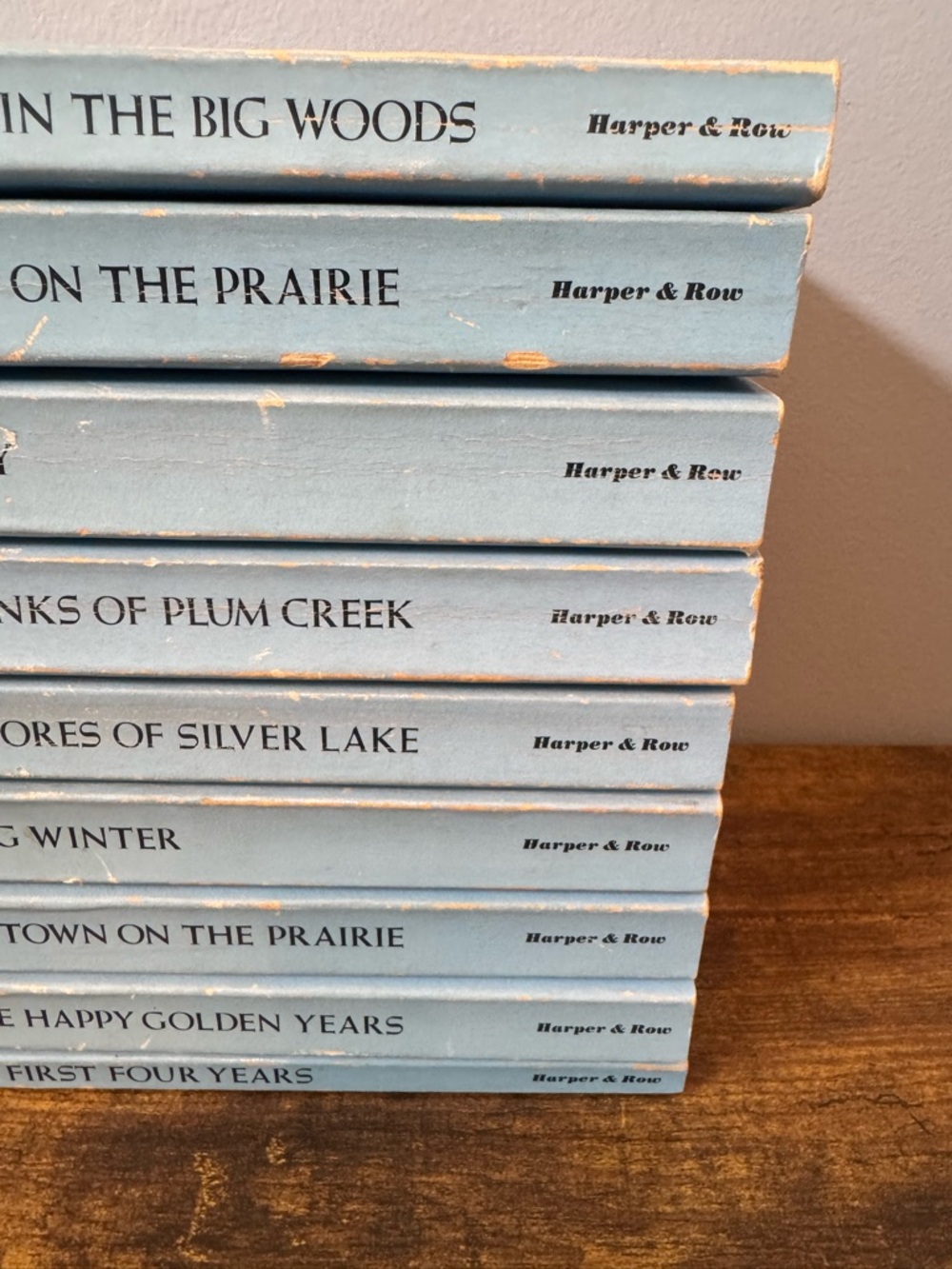 Little House Book Set 9 Laura Ingalls Wilder Harper Trophy 1971 Blue Lot - Picture 4 of 12